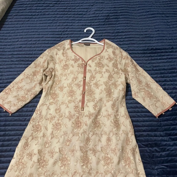 3 pc cotton net indian/pakistani suit - Picture 1 of 5